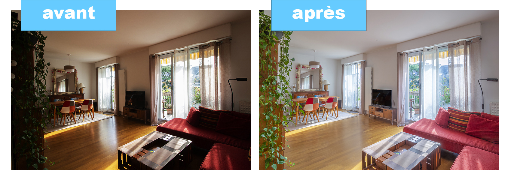 avant apres ajustement